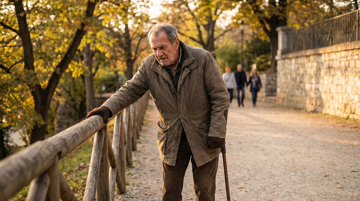 Stopping to catch breath