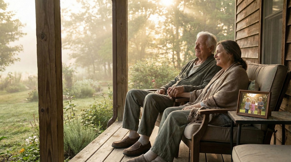 Peaceful moment with loved ones